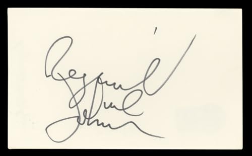 Reginald VelJohnson Family Matters Authentic Signed 3x5 Index Card BAS #BL98457