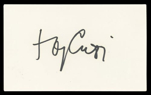 Tony Curtis Some Like It Hot Authentic Signed 3x5 Index Card BAS #BL98543