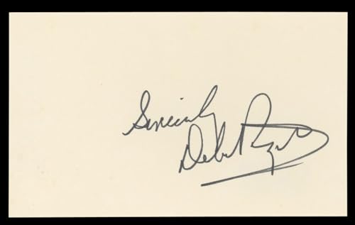 Debra Paget The Ten Commandments Authentic Signed 3x5 Index Card BAS #BL98848