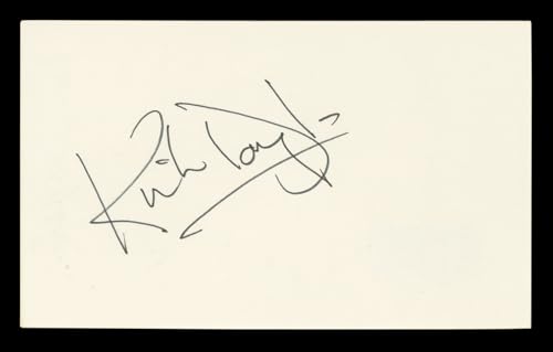 Kirk Douglas Spartacus Authentic Signed 3x5 Index Card Autographed BAS #BL96693