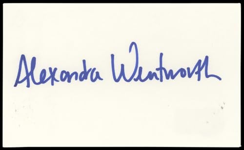 Alexandra Wentworth Jerry Maguire Authentic Signed 3x5 Index Card BAS #BN89177