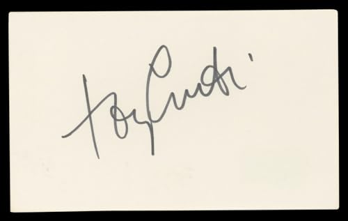 Tony Curtis Some Like It Hot Authentic Signed 3x5 Index Card BAS #BL98545