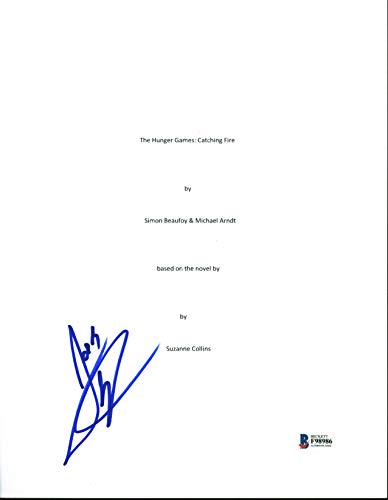 Josh Hutcherson Hunger Games Catching Fire Signed Movie Script Cover BAS #F98986