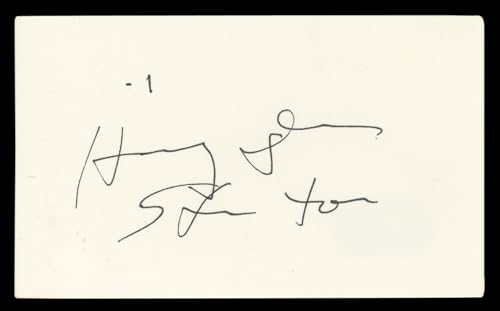 Harry Dean Stanton Lucky Authentic Signed 3x5 Index Card BAS #BL96782
