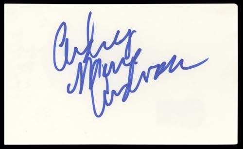 Audrey Marie Anderson The Unit Signed 3x5 Index Card Autographed BAS #AD70388