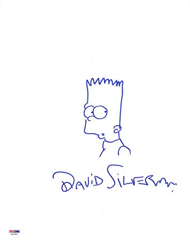 David Silverman Signed 11X14 Hand Drawn Bart Simpson Sketch PSA/DNA #X31601