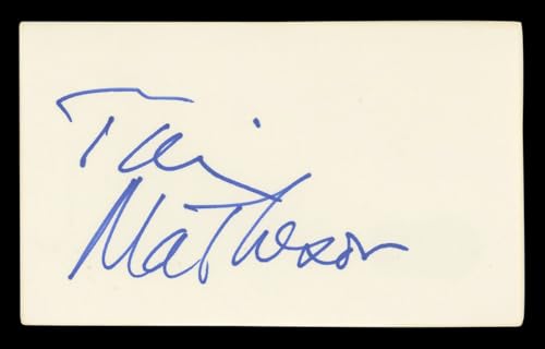 Tim Matheson Hart of Dixie Authentic Signed 3x5 Index Card BAS #BL96684