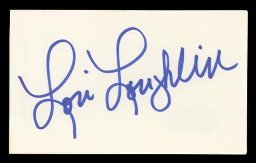 Lori Loughlin Full House Authentic Signed 3x5 Index Card BAS #BL98563