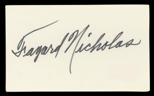 Fayard Nicholas The Pirate Authentic Signed 3x5 Index Card BAS #BL98802