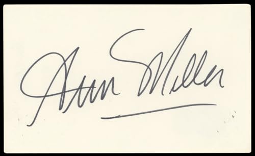 Ann Miller Mulholland Drive Authentic Signed 3x5 Index Card BAS #BN89124
