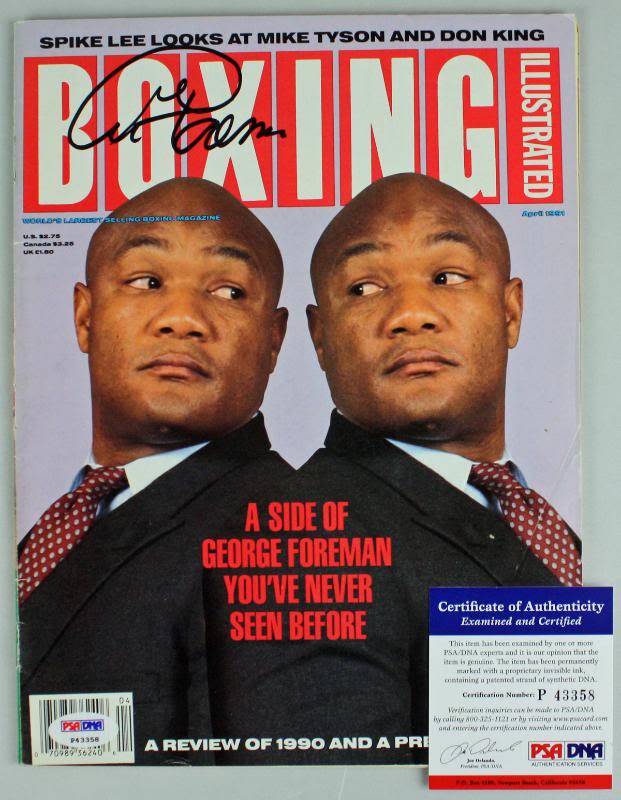 George Foreman Authentic Signed Boxing Illustrated Magazine PSA/DNA #P43358