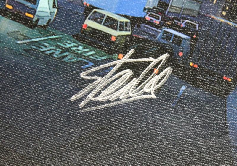 Stan Lee Marvel Comics Authentic Signed 16X20 Spider-Man Canvas PSA/DNA #W18548