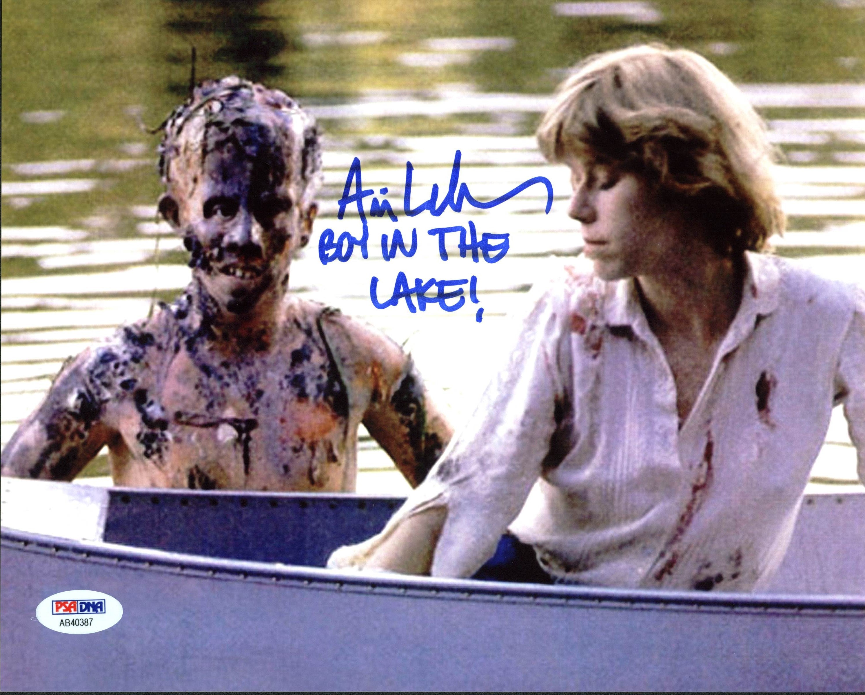 Ari Lehman Friday The 13th "Boy in the Lake!" Signed 8X10 Photo PSA/BAS 15