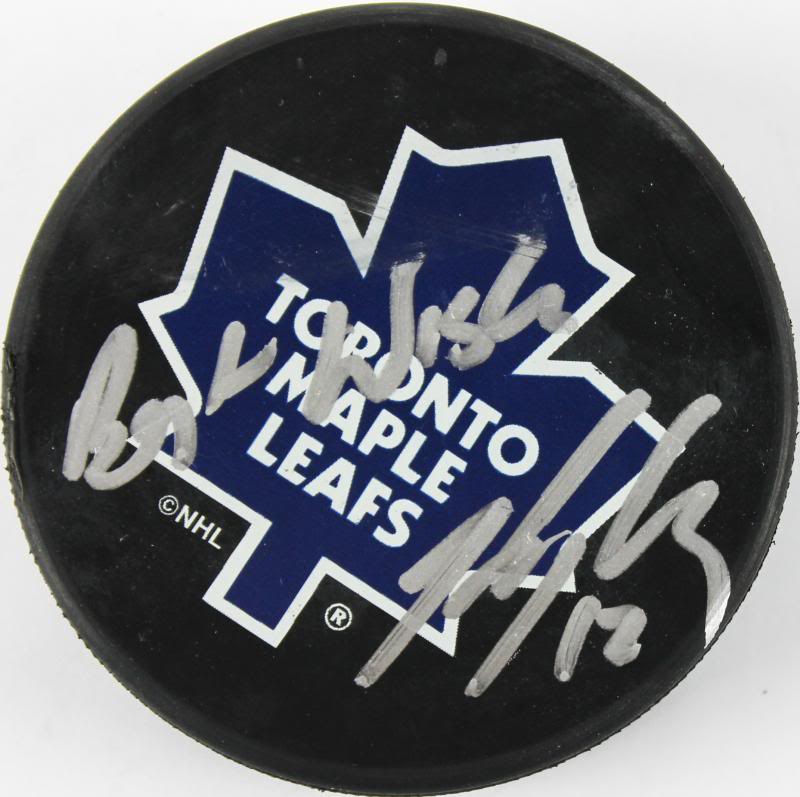 Maple Leafs Kris King Authentic Signed Puck Autographed PSA/DNA #V16187