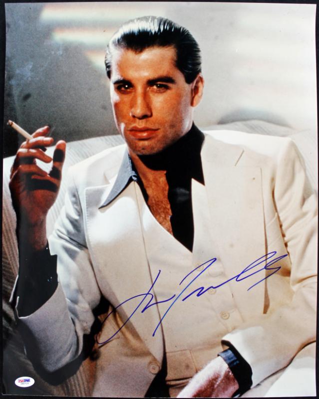 John Travolta Saturday Night Fever Signed Authentic 16X20 Photo PSA/DNA #I85715