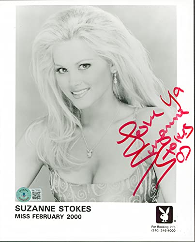 Suzanne Stokes Playboy "Love Ya" Authentic Signed 8x10 Sexy Photo BAS #BA75506