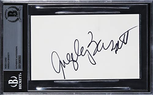 Angela Bassett What's Love Got to Do with It Signed 3x5 Index Card BAS Slabbed