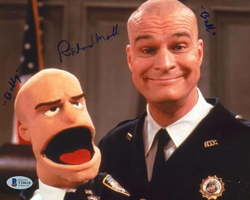 Richard Moll Night Court "Bull" Authentic Signed 8x10 Photo BAS #T20618