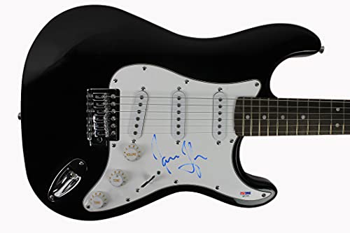 James Taylor Authentic Signed Black Electric Guitar Autographed PSA/DNA #Q51303