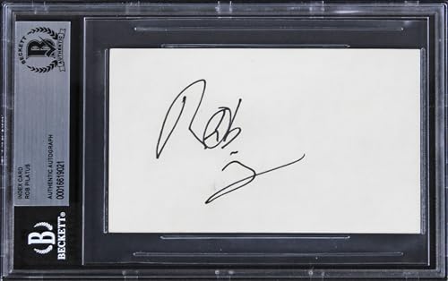 Rob Pilatus Milli Vanilli Authentic Signed 3x5 Index Card BAS Slabbed