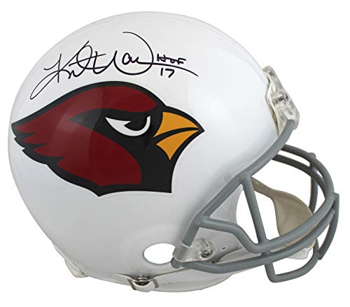 Cardinals Kurt Warner "HOF 17" Signed Full Size Proline Helmet BAS Witnessed