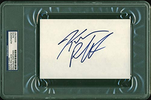Kevin Pollack The Unusual Suspects Authentic Signed 4x6 Index Card PSA Slabbed