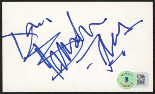 Brendan Fraser The Mummy Signed 3x5 Index Card Autographed BAS #BL98244