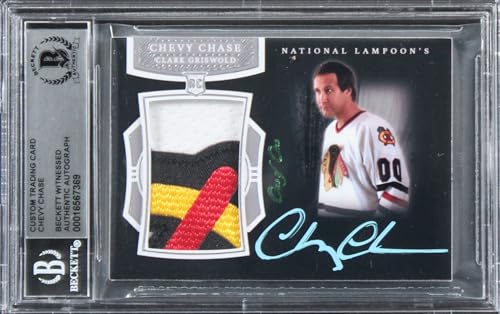 Chevy Chase Christmas Vacation Signed Relic Card One of One BAS Slab #16567369