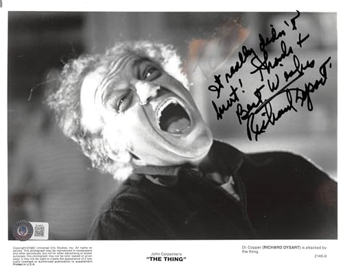 Richard Dysart The Thing It "Really Didn't Hurt!" Signed 8x10 Photo BAS #BL44674