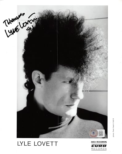 Lyle Lovett "Thanks" Authentic Signed 8x10 Photo Autographed BAS #BL76479
