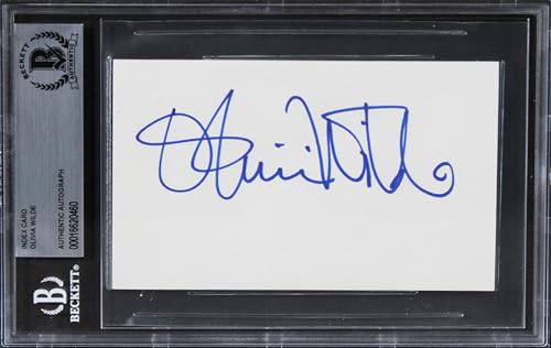 Olivia Widle Tron Legacy Authentic Signed 3x5 Index Card Autographed BAS Slabbed
