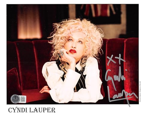 Cyndi Lauper Singer Authentic Signed 8x10 Photo Autographed BAS #BM01869