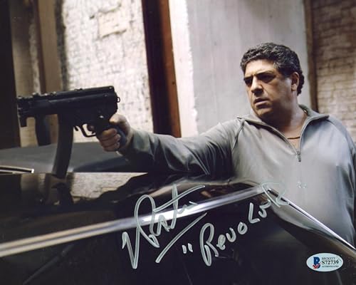 Vincent Pastore The Sopranos "Revolver" Authentic Signed 8x10 Photo BAS #S72739