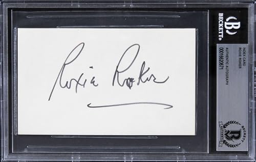 Roxie Roker The Jeffersons Authentic Signed 3x5 Index Card BAS Slabbed