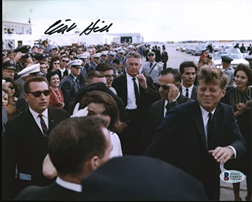Clint Hill JFK Assassination Secret Service Agent Signed 8x10 Photo BAS #E44925