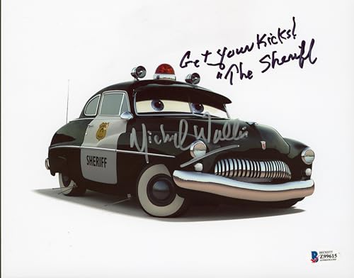Michael Wallis Cars "The Sheriff" Authentic Signed 8x10 Photo BAS #Z99615