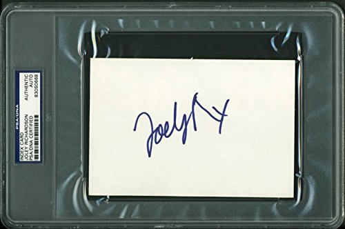 Joley Richardson Authentic Signed 4X6 Index Card Autographed PSA/DNA Slabbed