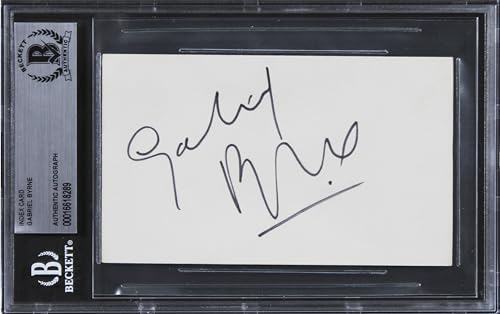 Gabriel Byrne The Usual Suspects Authentic Signed 3x5 Index Card BAS Slabbed 5
