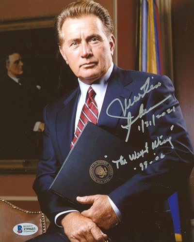 Martin Sheen The West Wing "3x Insc." Authentic Signed 8x10 Photo BAS #Z99603