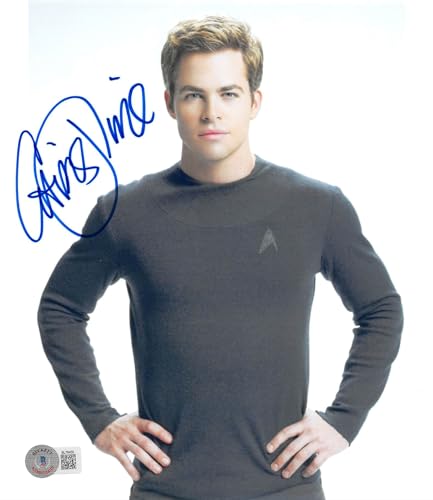 Chris Pine Star Trek Authentic Signed 8x10 Photo Autographed BAS #BL76450
