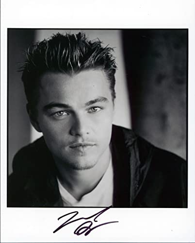 Leonardo DiCaprio Authentic Signed 8x10 Black & White Photo BAS #AB14173