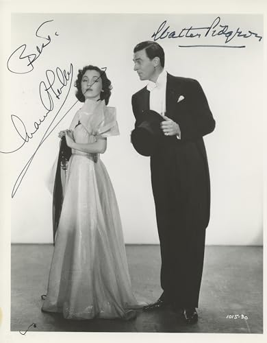 Walter Pidgeon & Maureen O'Sullivan Three Cheers for Love Signed 8x10 Photo BAS