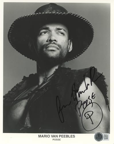 Mario Van Peebles Posse "Posse" Authentic Signed 8x10 Photo BAS #BM03315