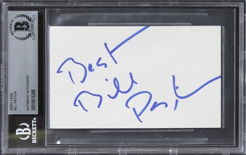 Bill Paxton Titanic "Best" Authentic Signed 3x5 Index Card BAS Slabbed 2