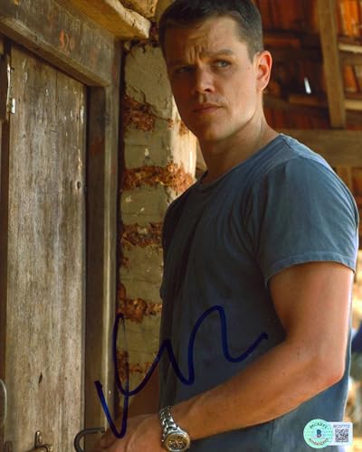 Matt Damon The Bourne Identity Authentic Signed 8x10 Photo BAS #BC37772