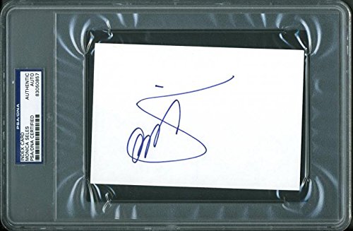Monica Seles Tennis Authentic Signed 4X6 Index Card Autographed PSA/DNA Slabbed