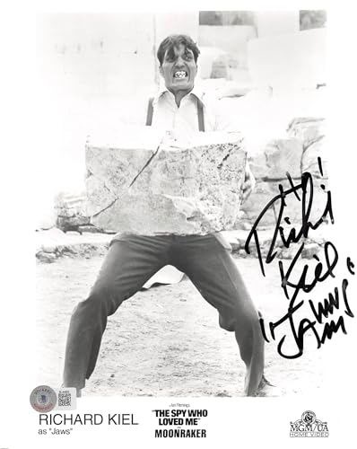 Richard Kiel 007 James Bond Spy Who Loved Me Jaws Signed 8x10 Photo BAS #BL44855