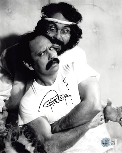 Tommy Chong Cheech & Chong Signed 8x10 Vertical Photo w/ Black Sig BAS 10