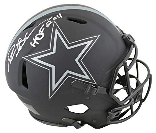 Cowboys Deion Sanders "HOF 201"1 Signed Eclipse F/S Speed Proline Helmet BAS 2