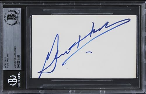 Gene Hackman Enemy Of The State Authentic Signed 3x5 Index Card BAS Slabbed